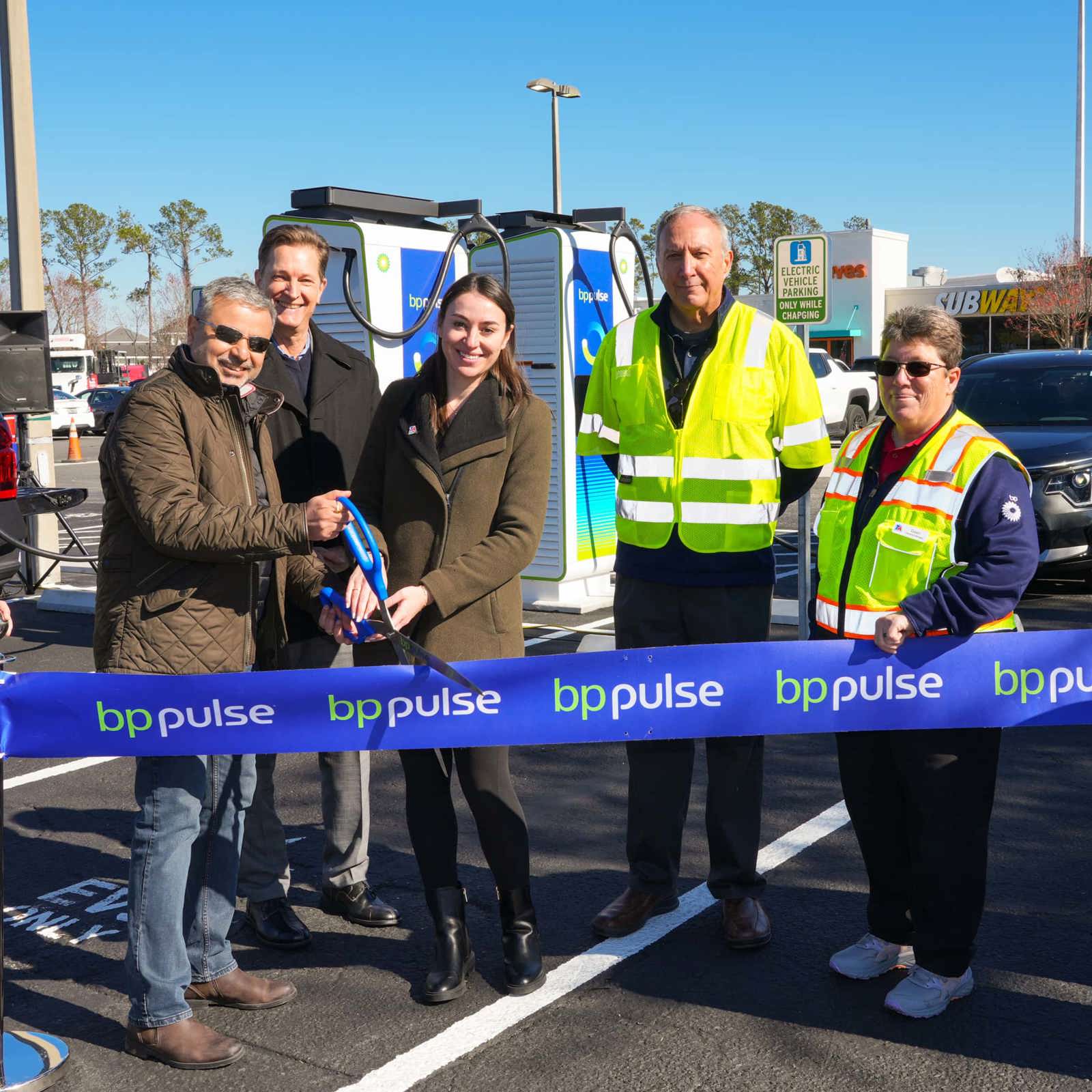 bp Pulse EV charging station hub ribbon cutting ceremony at TA Jacksonville South - Jacksonville, Florida