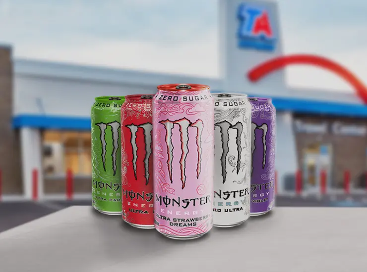 Monster energy cans