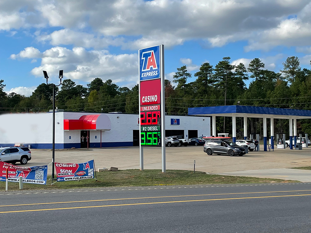 Outside view of TA Minden, Louisiana