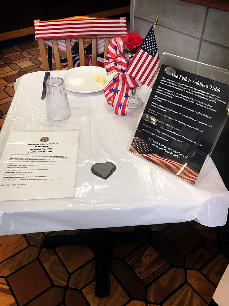 Table of the fallen soldier