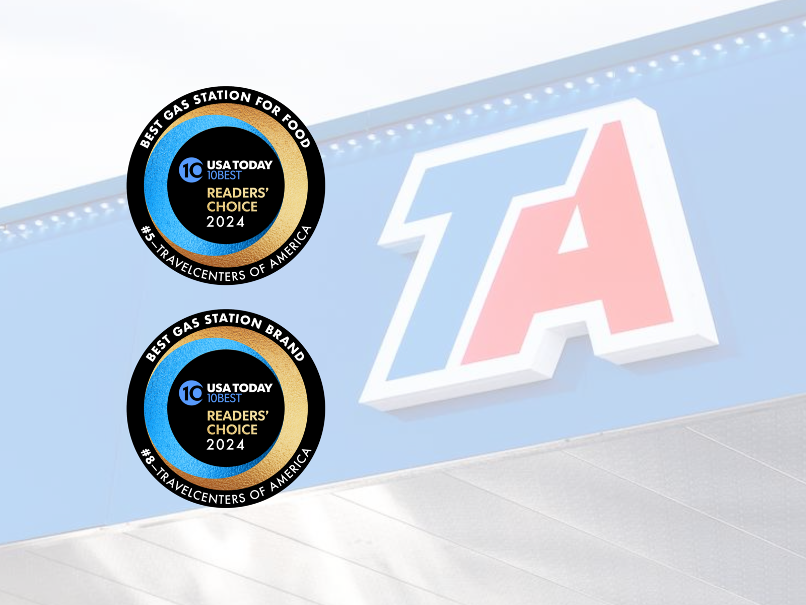 TravelCenters of America Named USA TODAY 10Best Readers’ Choice Travel